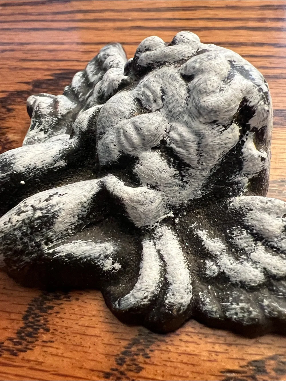 Decorative Black and White Angel Wall Hook Heavy Metal Home Decor Hanging Accent